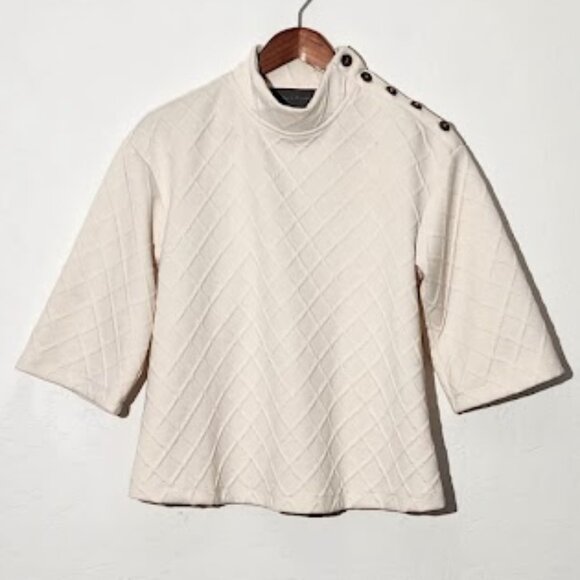 Anthropologie Sweaters - Sunday in Brooklyn (Anthropologie) Women's 3/4 Sleeve Mock Neck Sweater Sz Sm